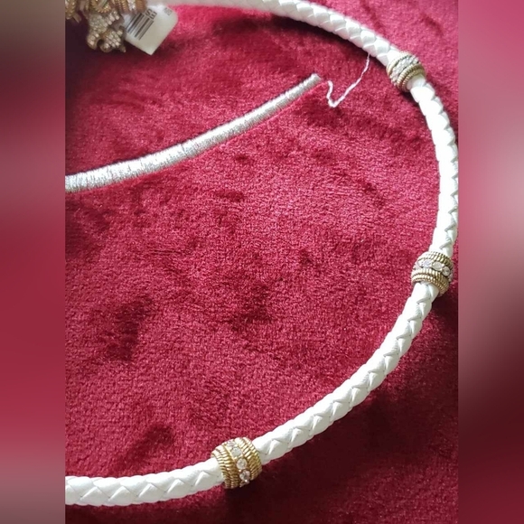 Judith Ripka 925 silver, Leather Verona Rope w/ Rare Fleur de Lis Charm - Picture 14 of 16